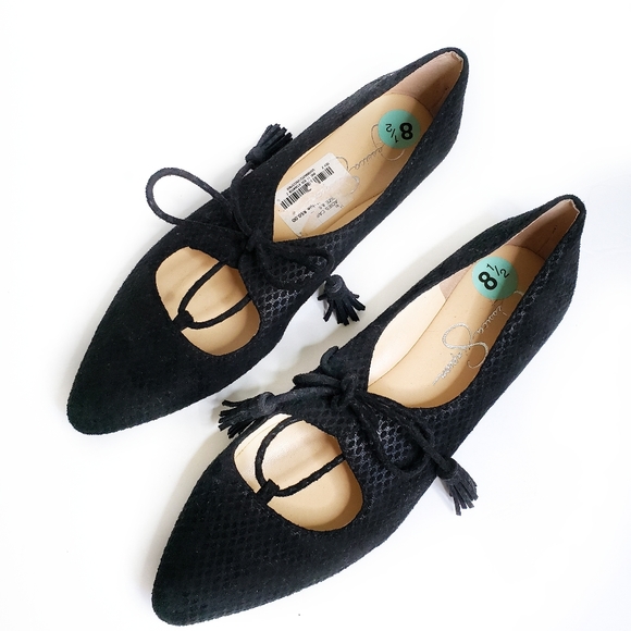 Jessica Simpson Shoes - Jessica Simpson Black Maryjane Tie Flats